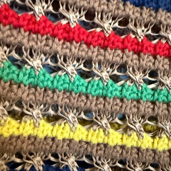 Zara Striped Crochet  Tank with Green Trim - Picture 7 of 12